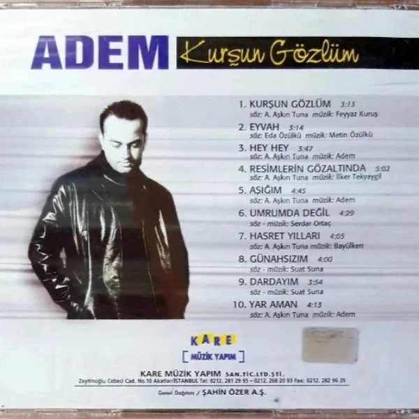 Adem CD'si |Kurşun Gözlüm ( Arabesk CD ) Türkçe CD