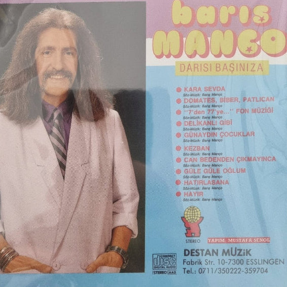 Barış Manço CD - Darısı Başınıza (CD) Almanya | Stuttgart | Esslingen ( Destan Müzik )