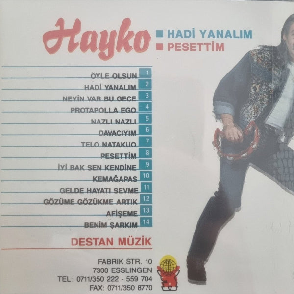 HAYKO - Hadi Yanalım - Pesettim ( CD ) Destan Müzik | Almanya | Stuttgart | Esslingen