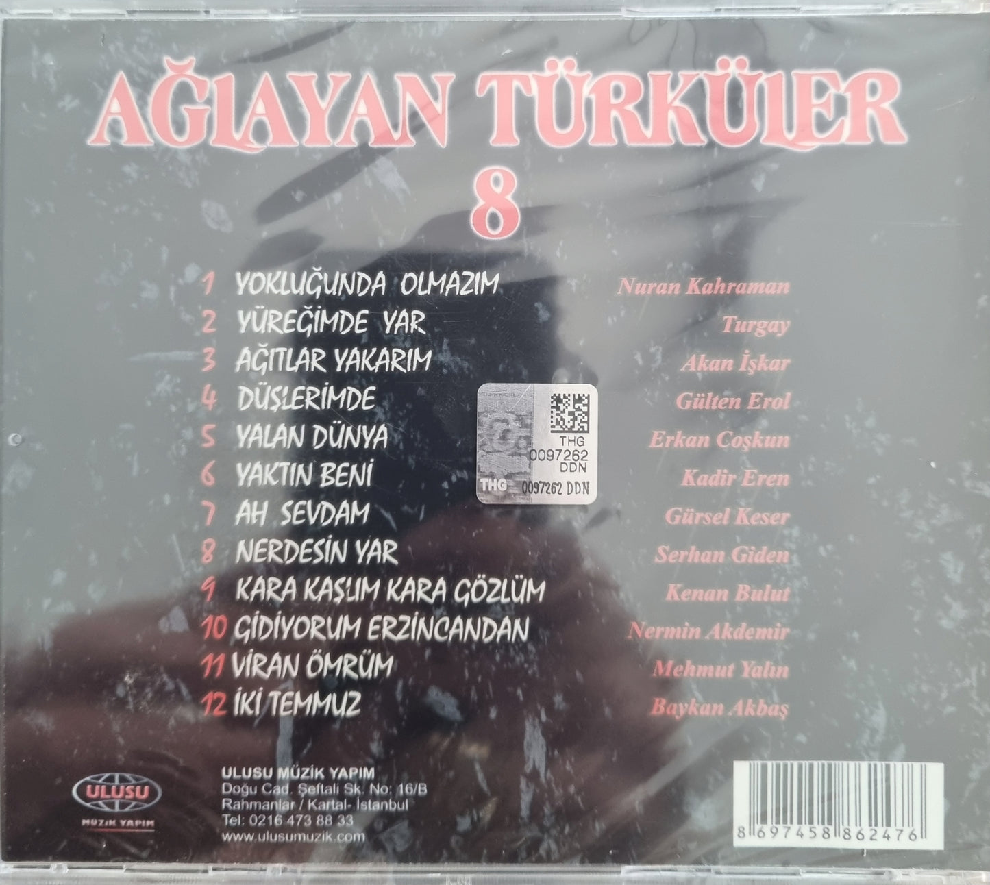 Ağlayan Türküler CD | Ağlayan Türküler 8 (Türk Halk | Müziği |Türkce CD )Türk Halk | CD