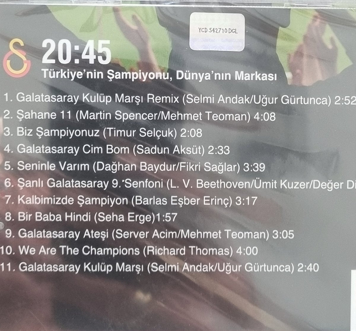 Galatasaray - Şampiyonluk Albümü CD 20:45 ( Galatasaray Taraftar Şarkıları CD)