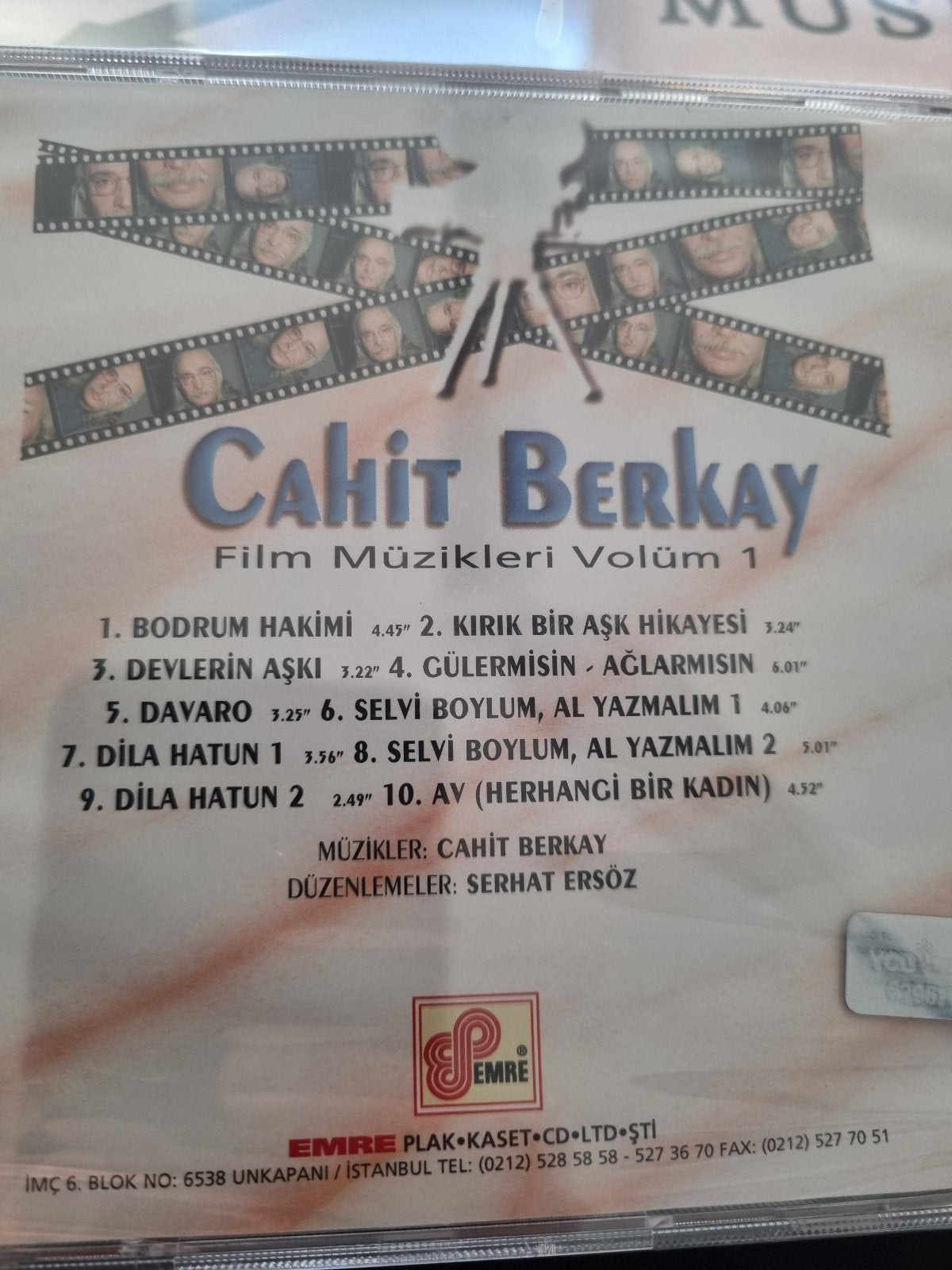 Cahit Berkay - Film Müzikleri 1 ( CD ) Film Müzikleri (selvi boylum al yazmalım )