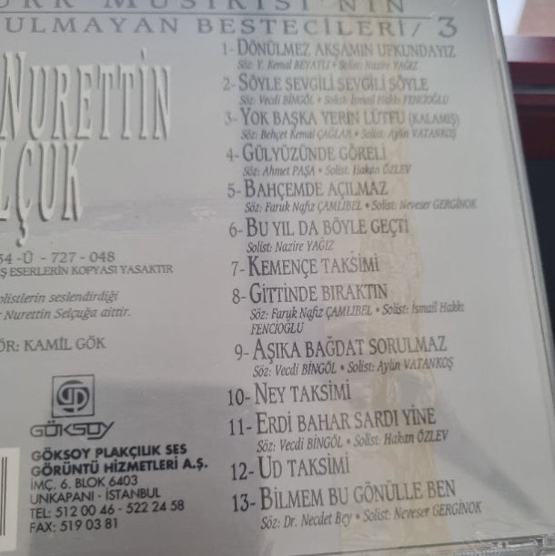 Türk Musikisinin Unutulmayan Bestecileri - Münir Nurettin Selçuk (Türkische Kunstmusik | CD)
