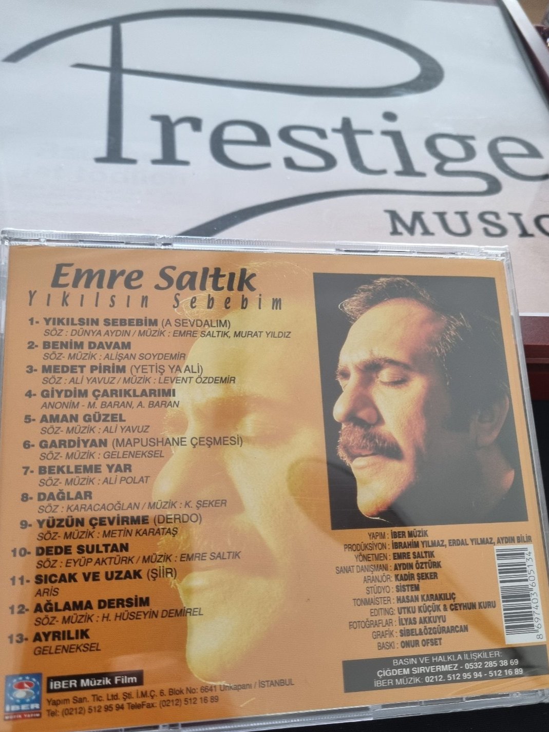 Emre Saltık -Yıkılsın Sebebim ( CD ) Türk |halk |müziği |cd