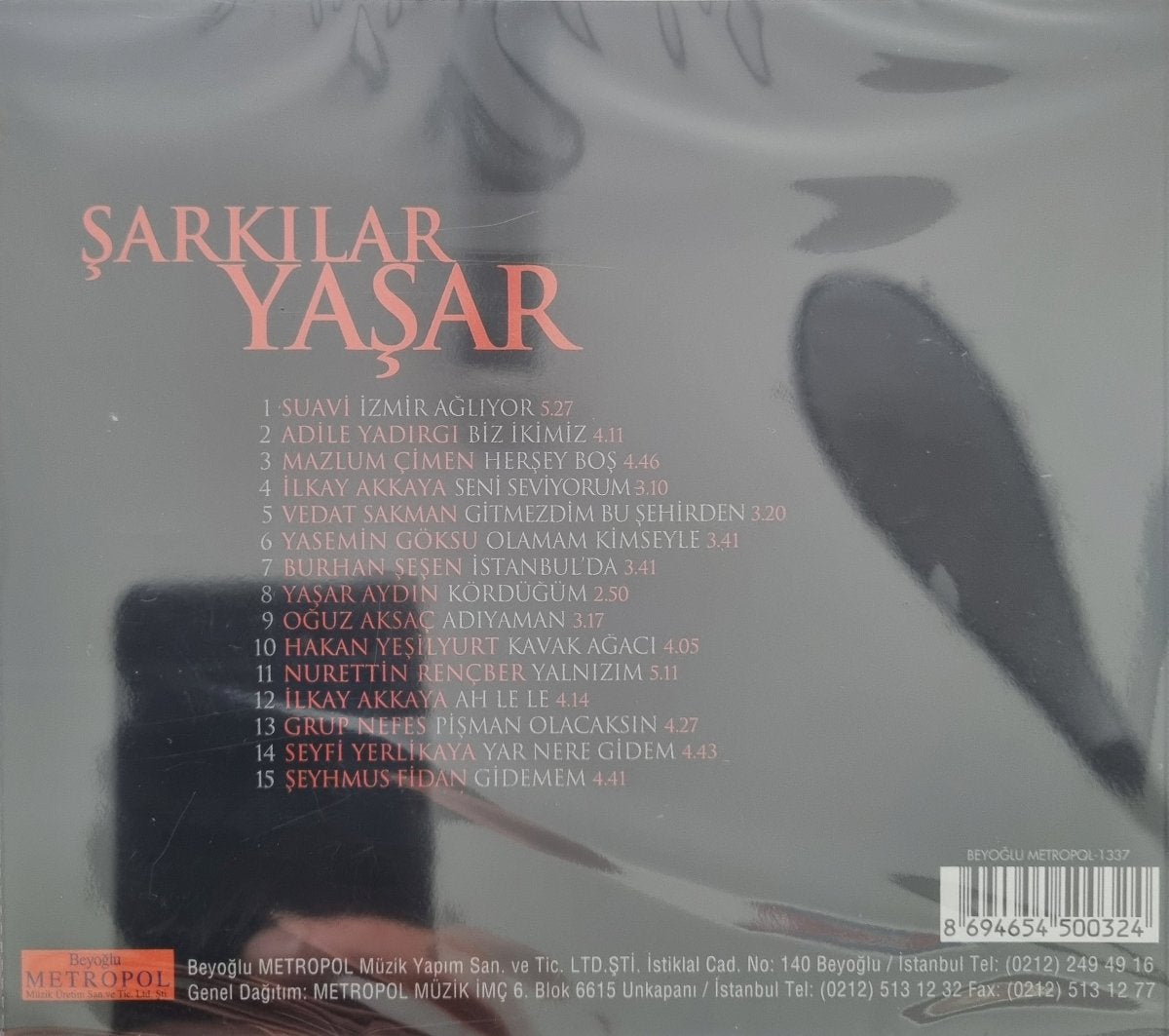 Şarkılar Yaşar-Yaşar Aydın ( CD )Şarkılar | Türküler |Türk halk | müziği | CD