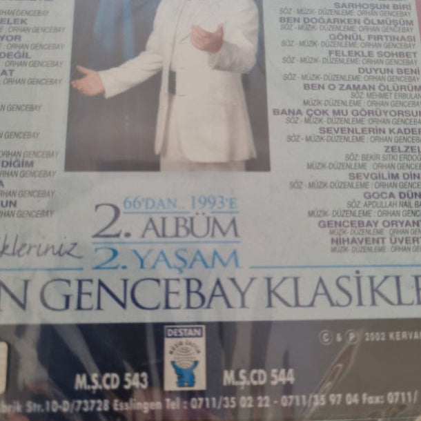 Orhan Gencebay -Klasikleri 2.Albüm (Destan Müzik | CD) Klasikler | CD | Almanya | DESTAN Müzik