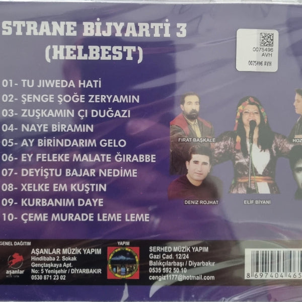 STRANE BIJYARTI 3 | HELBEST(CD) Kürtçe |Kurdishe | CD
