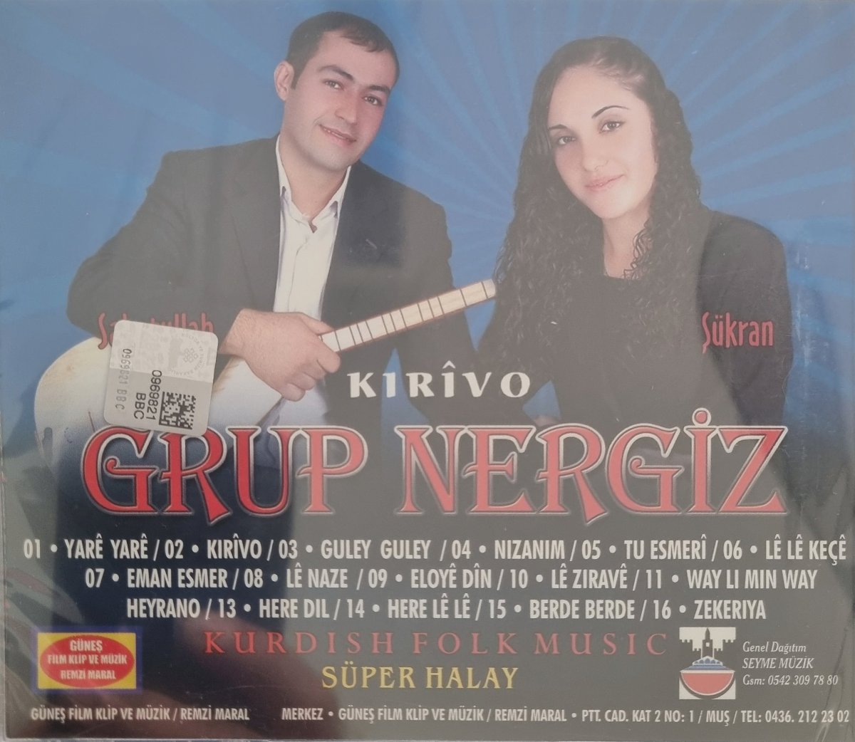 Grup Nergiz - ŞÜKRAN ve Sabetullah -KIRÎVO- Süper Halay ( CD )Kürtçe Halaylar CD