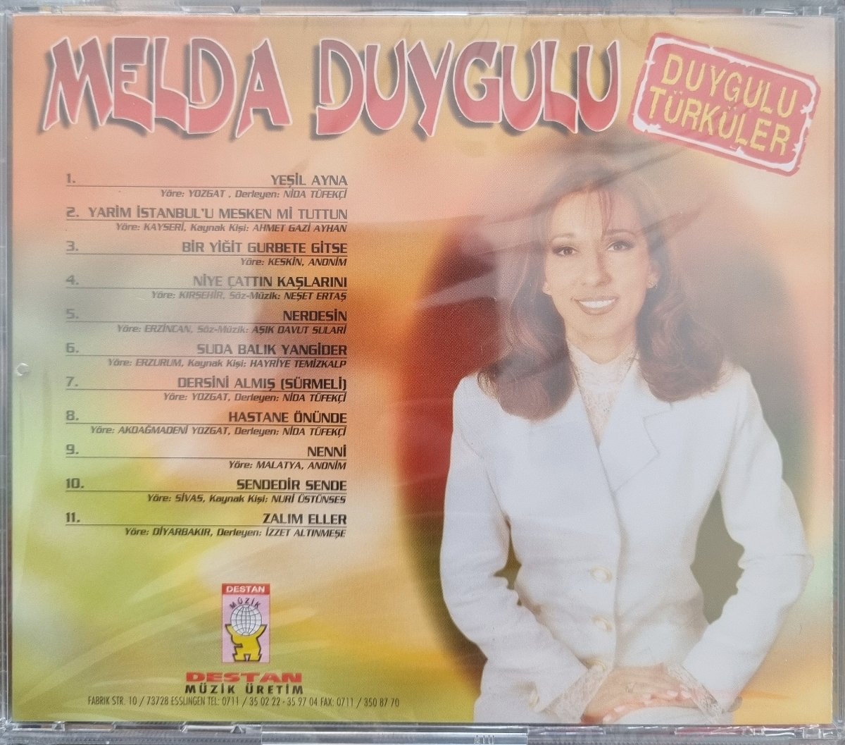 Melda Duygulu - Duygulu Türküler ( CD ) Almanya DESTAN Müzik