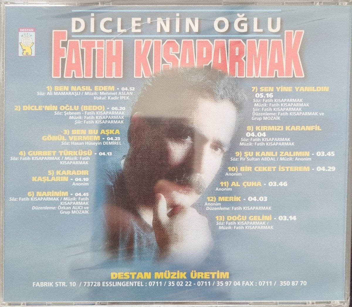 Fatih Kısaparmak - Diclenin Oğlu (Türk Halk Müziği) | CD ) Destan Müzik