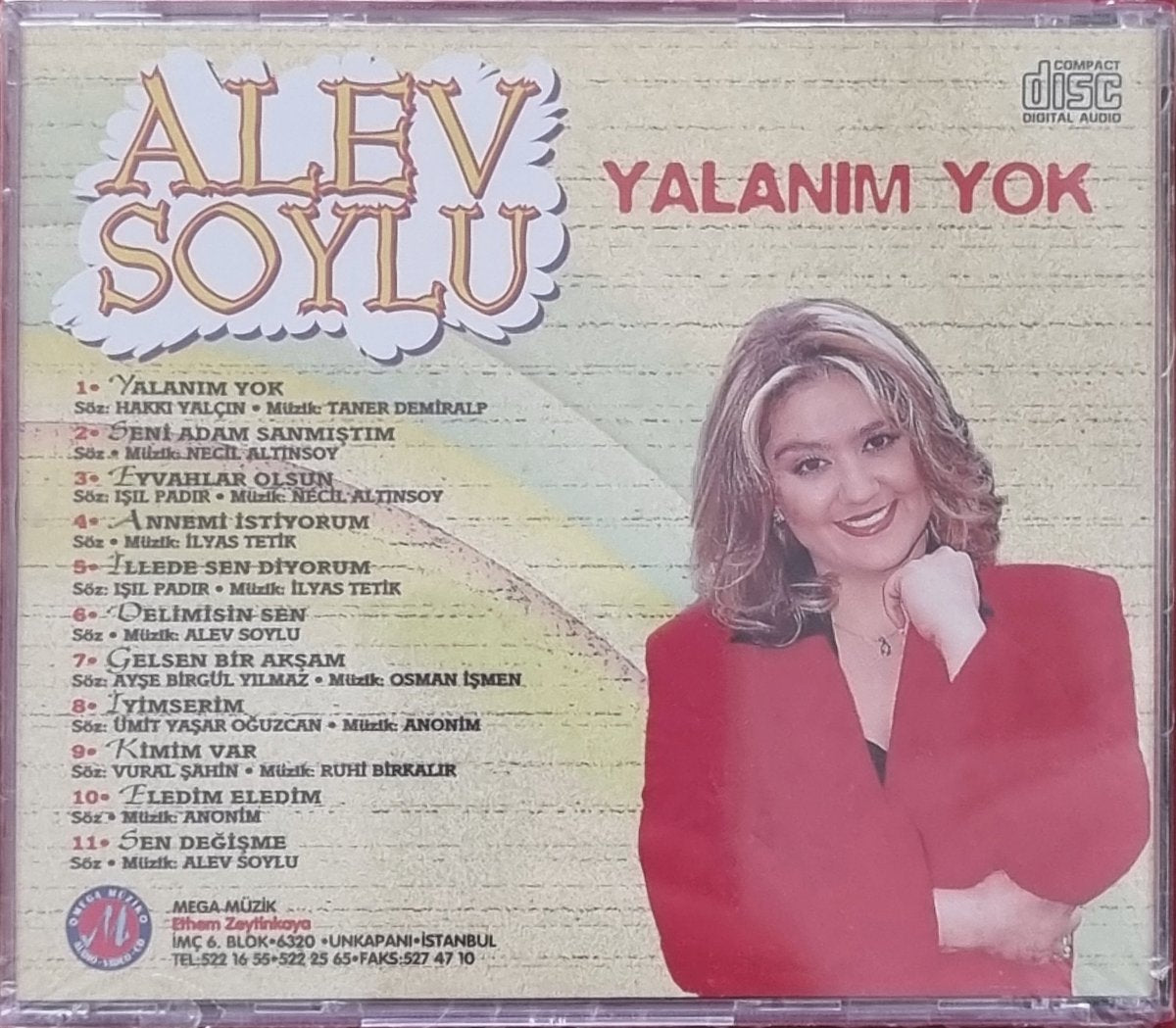 alev soylu CD | yalanım yok | Arabesk | Fantezi | CD (Türkçe CD )