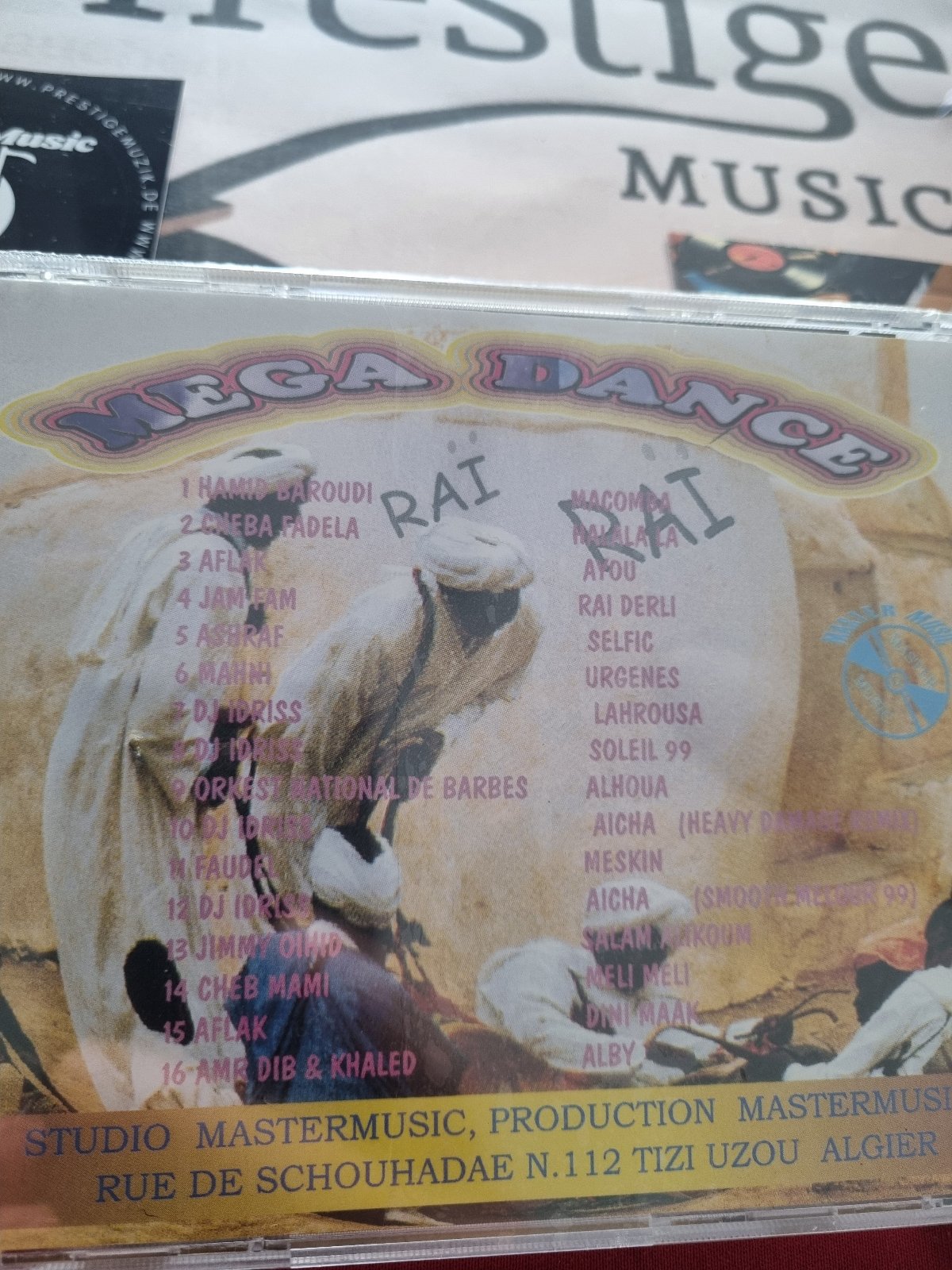 MEGA DANCE CD-Mega Dance Rai Rai CD-POP CD