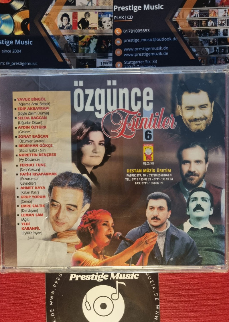 Özgünce Esintiler CD 6(Almanya DESTAN Müzik CD)Türk Halk | Özgün | Protest | Müzik | CD