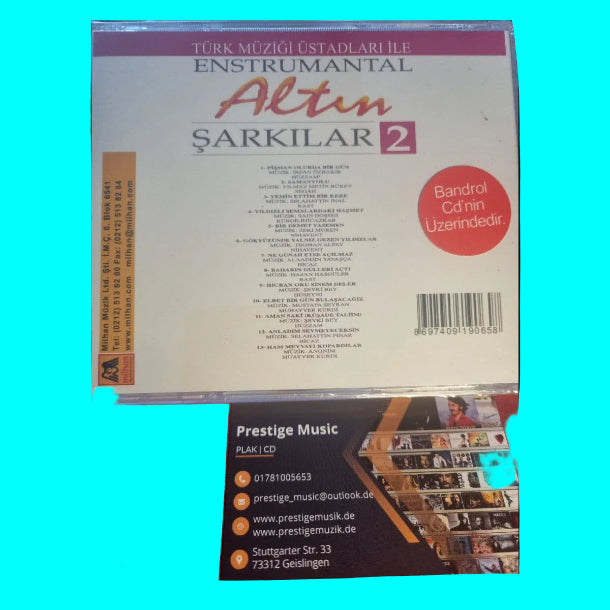ALTIN ŞARKILAR 2 |Sanat Müziği ( ENSTRUMANTAL | Enstrümantal | Instrümental )Türkçe CD