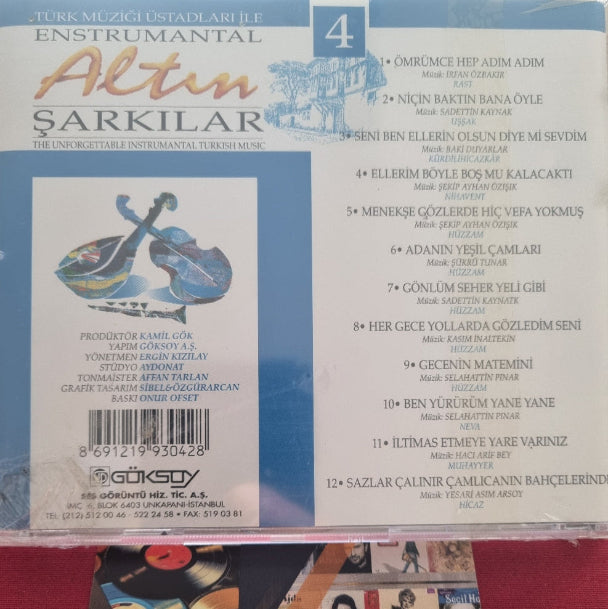 Türk Müziği Üstadları İle Enstrümantal Altın Şarkılar | 4 |CD(enstrümantal |enstrümantal |(Enstrümental)
