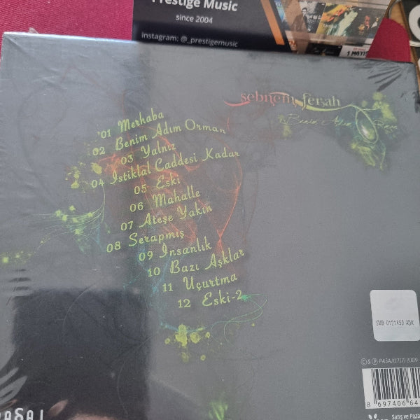 Şebnem Ferah -Benim Adım Orman ( CD ) Türkçe | Rock | Müzik | CD