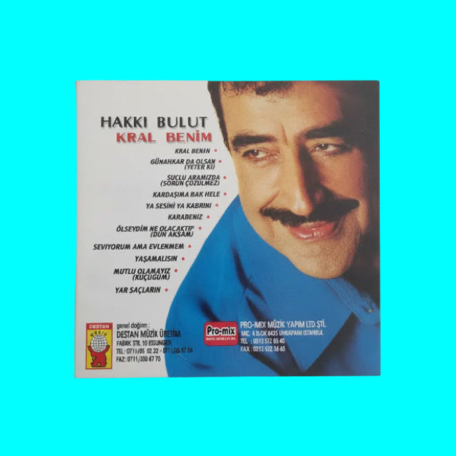 Hakkı Bulut -Kral Benim CD | KRAL Benim CD (Avrupa Genel Dağıtım Destan Müzik) Almanya | CD