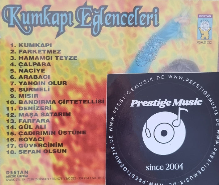 Kumkapı Eğlenceleri CD | İbrahim Şirin | Destan Müzik | Almanya