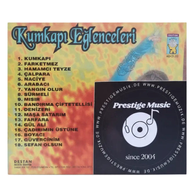 Kumkapı Eğlenceleri CD | İbrahim Şirin | Destan Müzik | Almanya CD