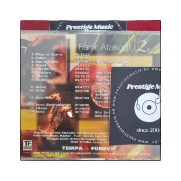 Fahir Atakoğlu -Fahir Atakoğlu 2 (CD) instrumentalmusik - Müzik CD | Enstrümantal müzik | CD