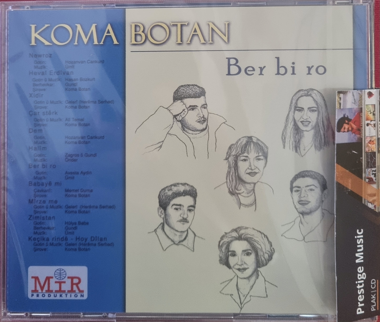 Koma Botan - Ber bi ro | CD | Kürtçe CD | Türkische Volksmusik CD | Mir Produktion | Almanya
