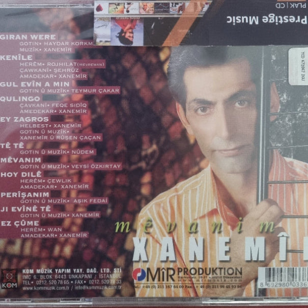 XANEMÎR - Mêvanim CD | Kürtçe CD | Mir Müzik | Almanya | Düsseldorf | CD