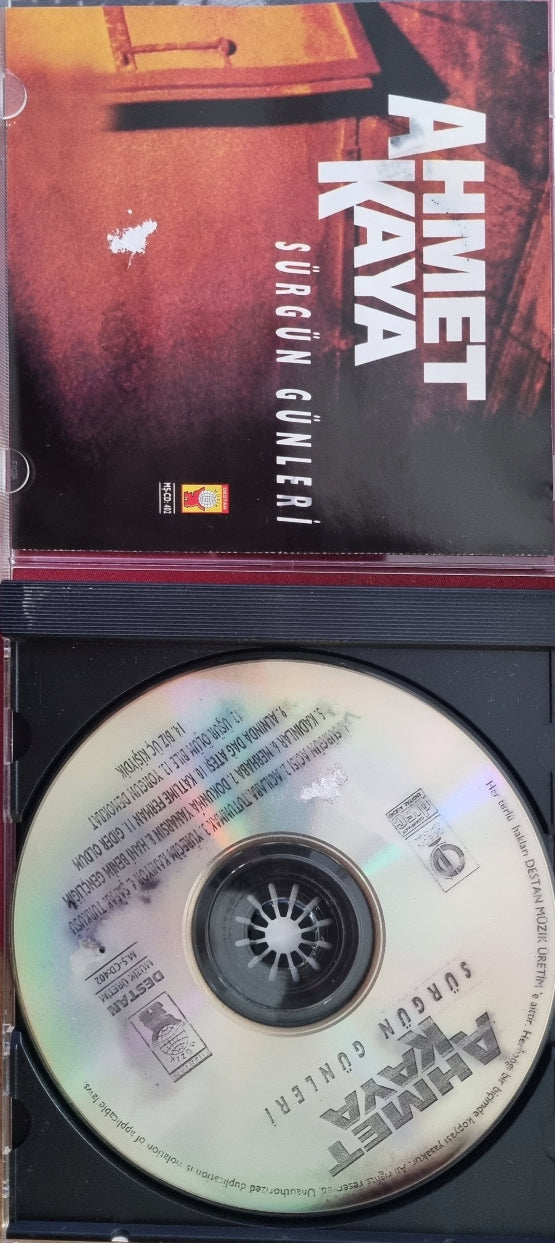 Ahmet Kaya CD | Ahmet Kaya Sürgün Günleri (Destan Müzik) | ALMANYA| Stuttgart | Esslingen | Baski | CD'ler )
