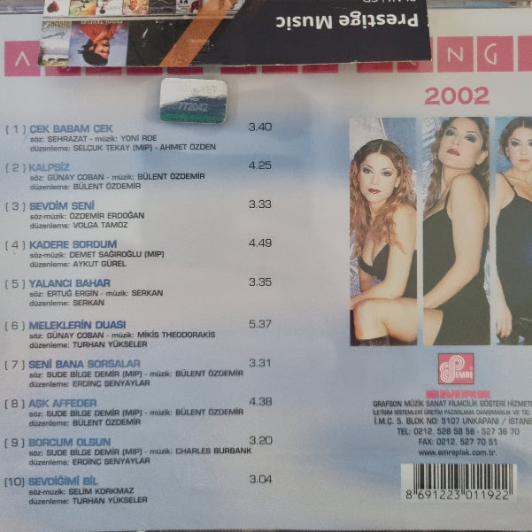 Aşkın Nur Yengi 2002 CD | Türkçe Pop CD | Türkçe CD