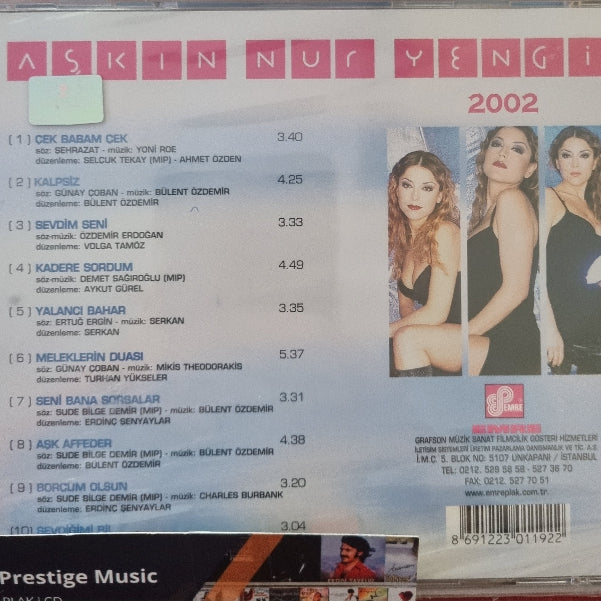 Aşkın Nur Yengi 2002 CD | Aşkın Nur Yengi | CD | EMRE GRAFSON Müzik