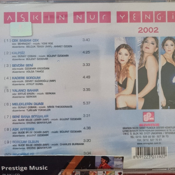 Aşkın Nur Yengi 2002 CD | Aşkın Nur Yengi | CD | EMRE GRAFSON Müzik