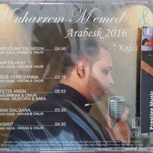 Muharrem Memed | Arabesk 2016 | Kafes | CD | Almanya BASKI | CD
