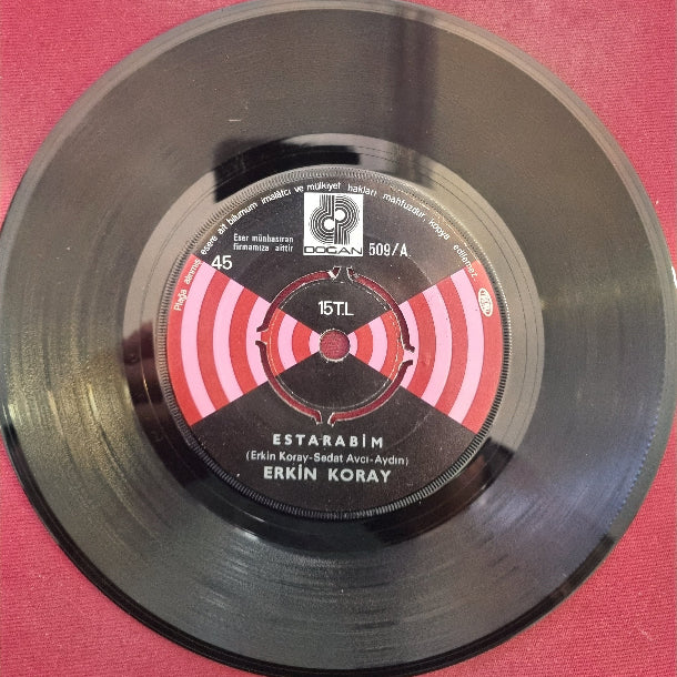 Erkin Koray – Estarabim | Sevince 45’lik Plak | 1975 |Doğan Plakçılık | Plak | Schallplatte | LP