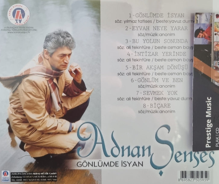 Adnan Şenses - Gönlümde İsyan CD (Akbaş Müzik) ALMANYA | GERMANY | MÜLHEiM a.d RUHR