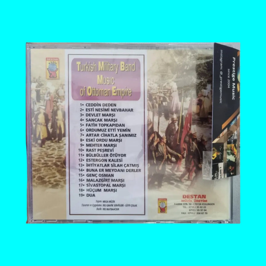 Turkisch Military Band - Music of Ottoman Emprire CD - DESTAN Müzik (Türkisch Instrumental | CD)