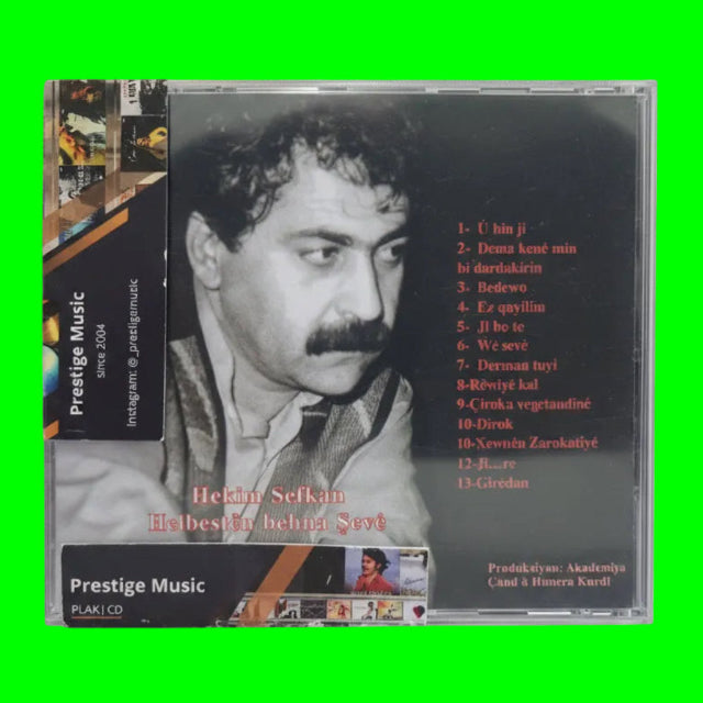 Hekîm Sefkan - Helbestên Bêhna Şevê CD | Kürtçe | Kurdische Musik | CD