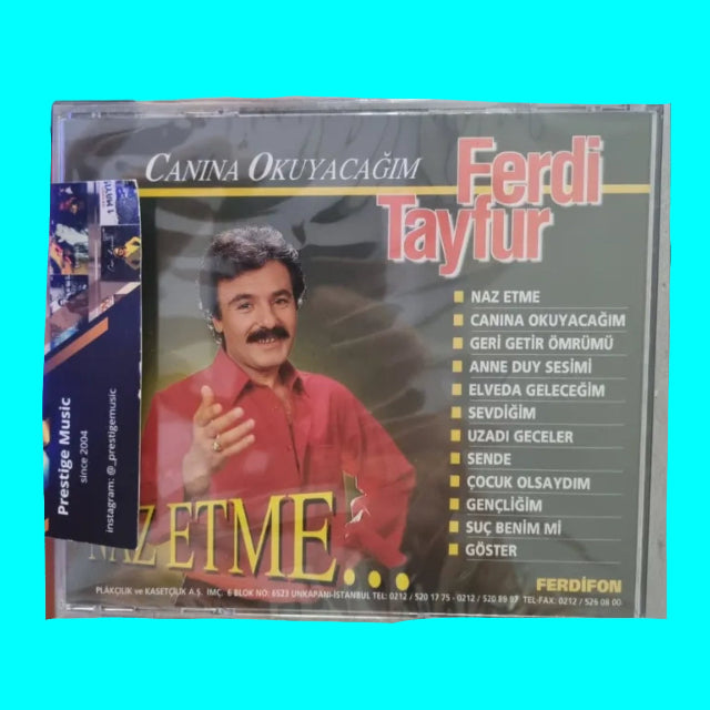 Ferdi Tayfur CD - Canına Okuyacağım - Naz Etme ( CD ) Arabesk | Müzik | CD