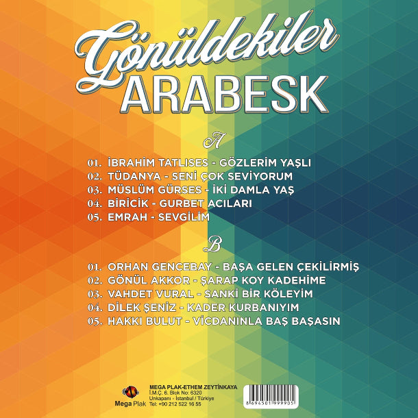 Gönüldekiler Arabesk Plak - Arabesk ( Plak ) Schallplatte| LP