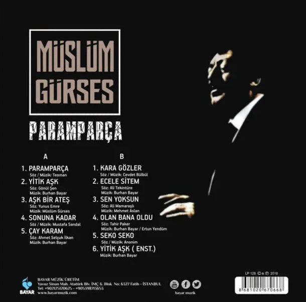Müslüm Gürses Plak | Paramparça | Plak ( Arabesk Plak ) Schallplatte | LP