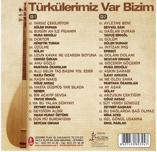 TURKISH MUSICIANS 1-2 - 19 Sanatci - 26 Eser - 2CD