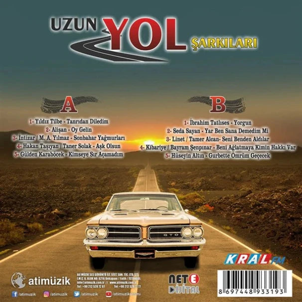 Uzun Yol Şarkıları Plak | Arabesk | Fantazi Müzik |Plak |kayıt | LP