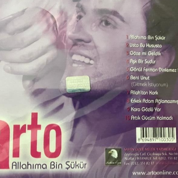 Arto - Allahıma Bin Şükür | CD | Pop | Euro pop | CD