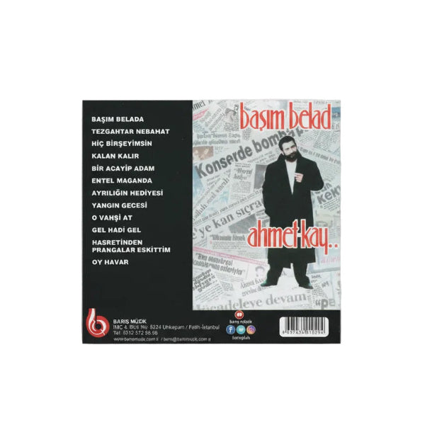 Ahmet Kaya-Başım Belada CD ( Ahmet Kaya CD ) Özgün | Protest Müzik CD