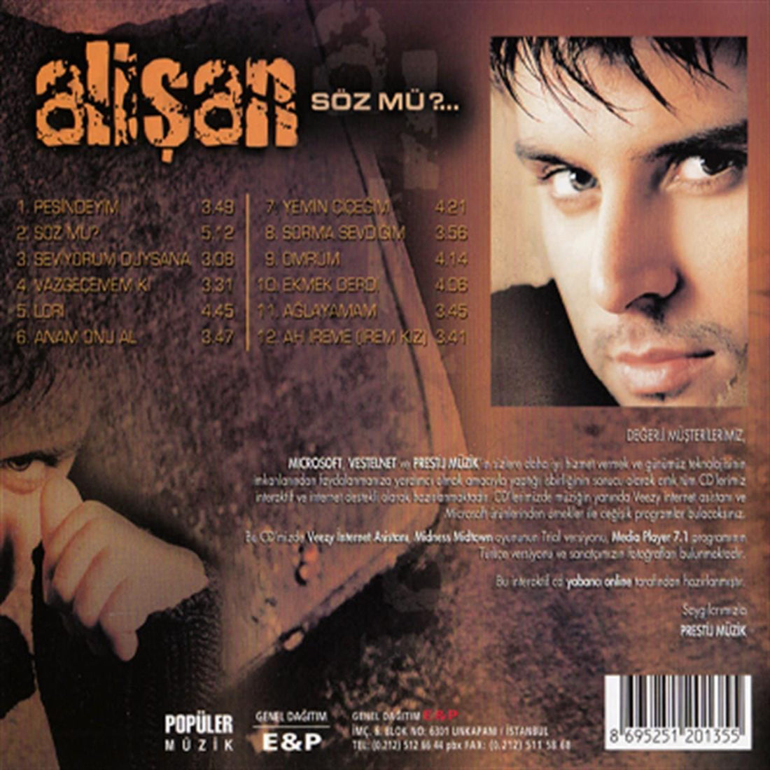 Alişan - Söz mü(CD) Arabesk | CD
