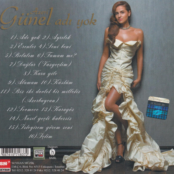 Azeri Günel - Adı Yok CD | Türkçe CD | sipariş