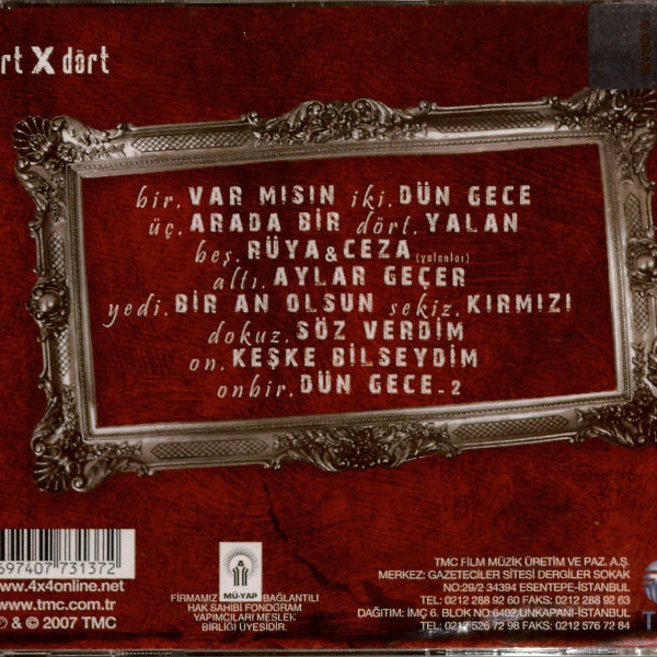 Dört x Dört - Hayır CD | türkçe | pop | Rock | türkischer rock | türk rock | CD
