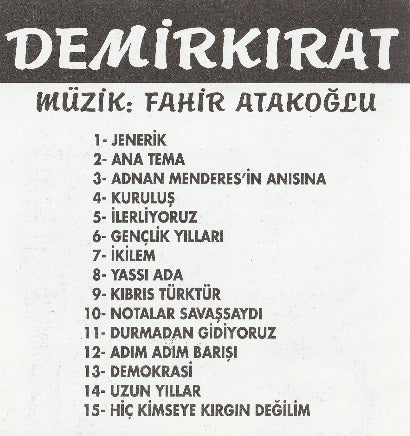 DEMiRKIRAT | Müzik: Fahir Atakoğlu | CD |enstrümantal |instrumental | CD |Almanya |Destan Müzik
