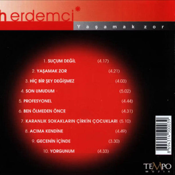 Fatih Erdemci - Yaşamak Zor ( CD ) Türkce | Rock | Müzik | CD