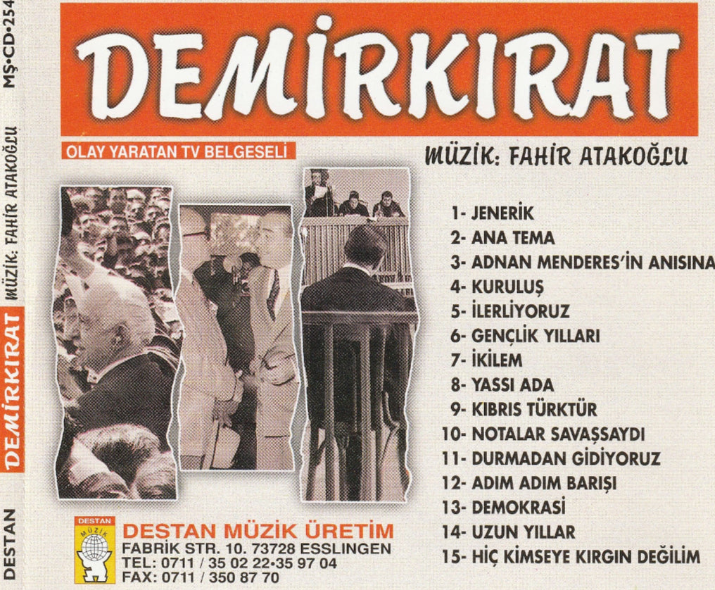DEMiRKIRAT | Müzik: Fahir Atakoğlu | CD |enstrümantal |instrumental | CD |Almanya |Destan Müzik