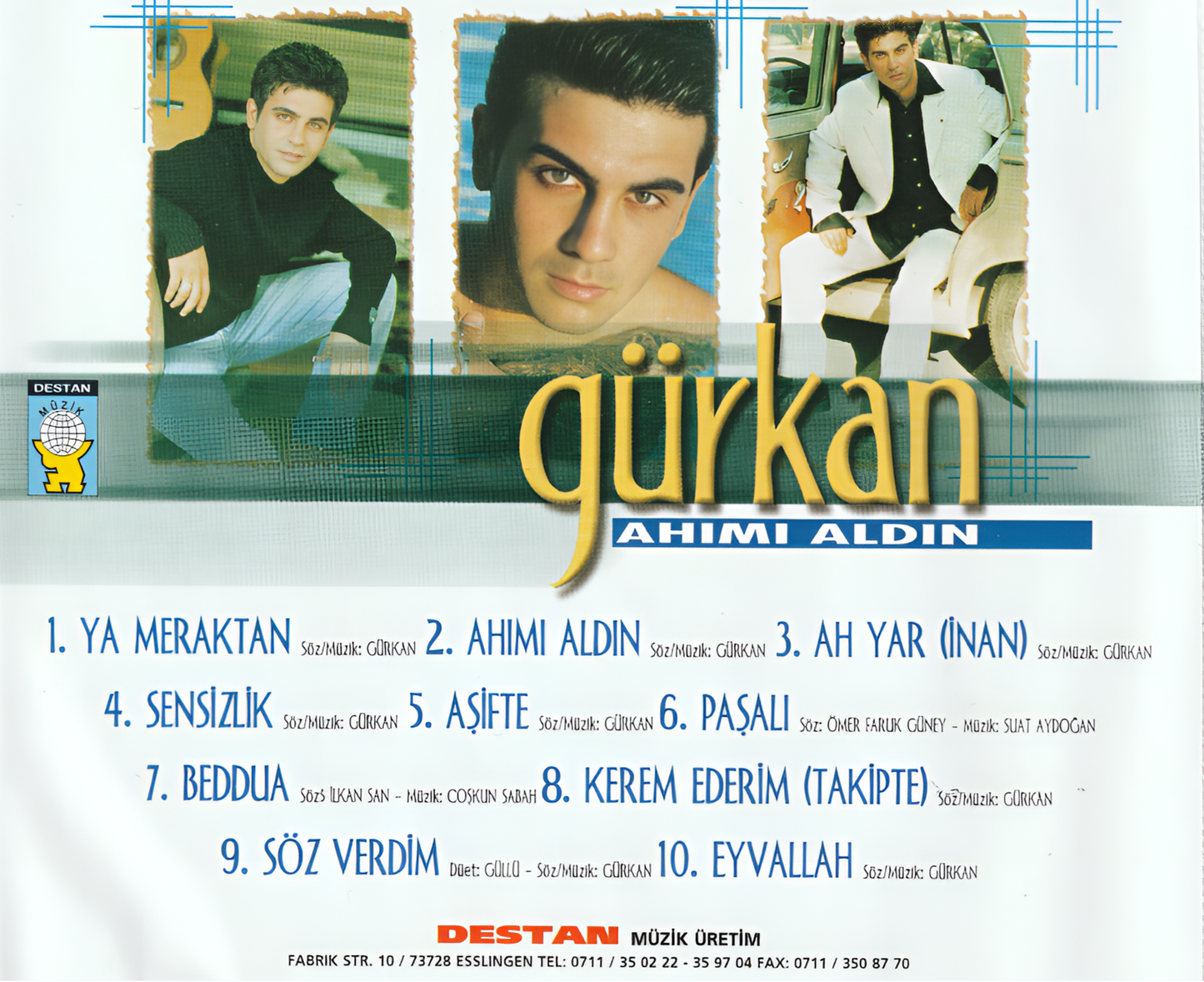 Gürkan - Ahımı Aldın CD- Gürkan Ahımı Aldın CD | Destan Müzik | Almanya