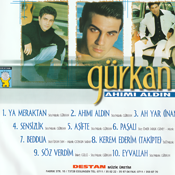 Gürkan - Ahımı Aldın CD- Gürkan Ahımı Aldın CD | Destan Müzik | Almanya
